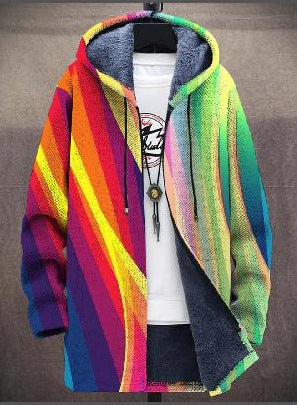 Naomi - Luxurious, artistically inspired zip-up hoodie