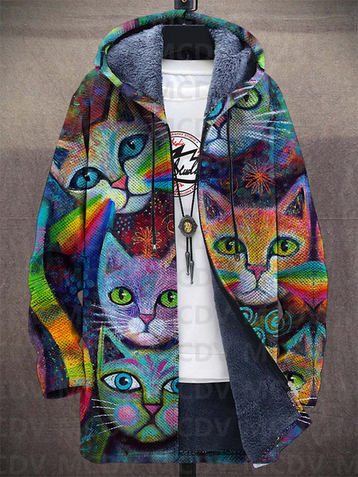 Sthephanie - Luxurious, artistically inspired zip-up hoodie